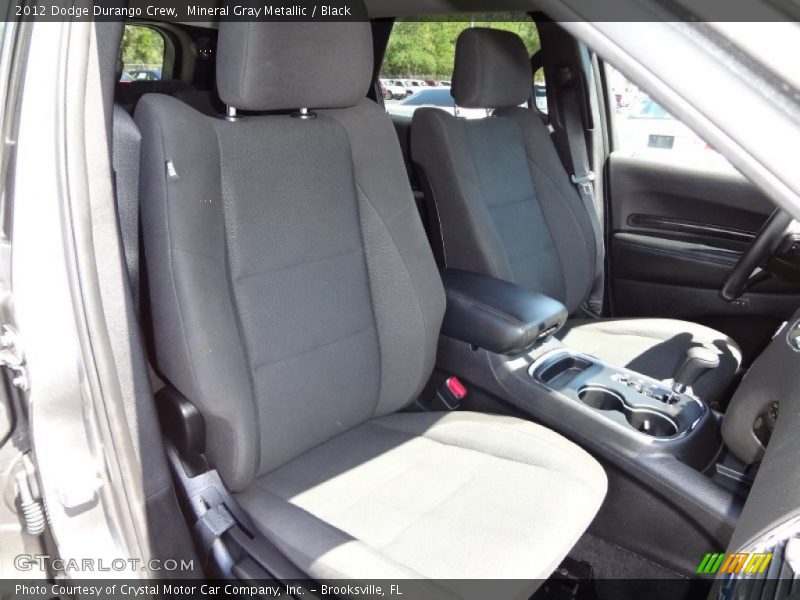 Mineral Gray Metallic / Black 2012 Dodge Durango Crew
