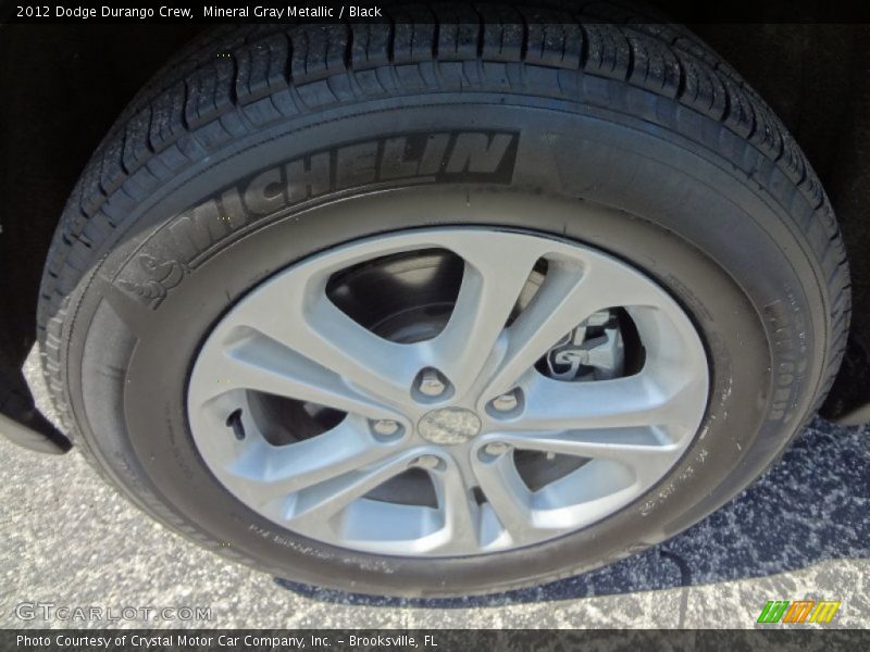 Mineral Gray Metallic / Black 2012 Dodge Durango Crew