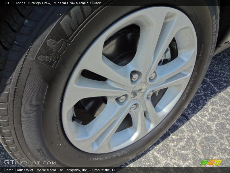 Mineral Gray Metallic / Black 2012 Dodge Durango Crew