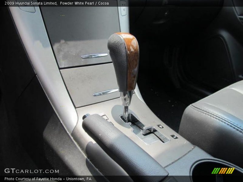 Powder White Pearl / Cocoa 2009 Hyundai Sonata Limited