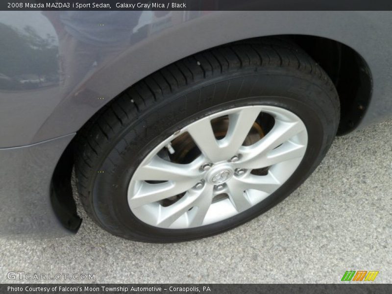 Galaxy Gray Mica / Black 2008 Mazda MAZDA3 i Sport Sedan