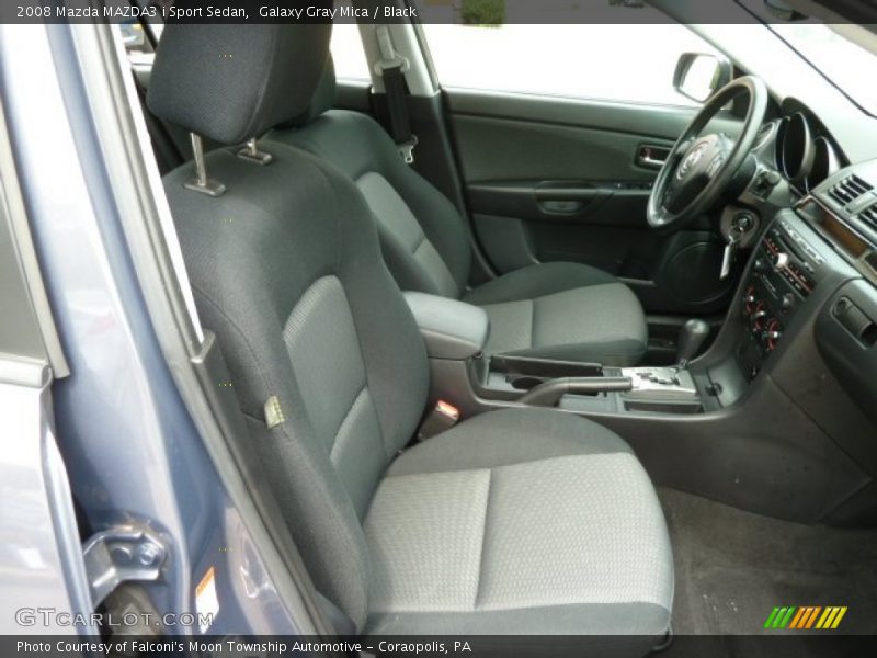 Galaxy Gray Mica / Black 2008 Mazda MAZDA3 i Sport Sedan