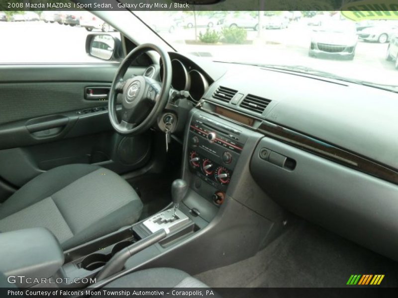 Galaxy Gray Mica / Black 2008 Mazda MAZDA3 i Sport Sedan