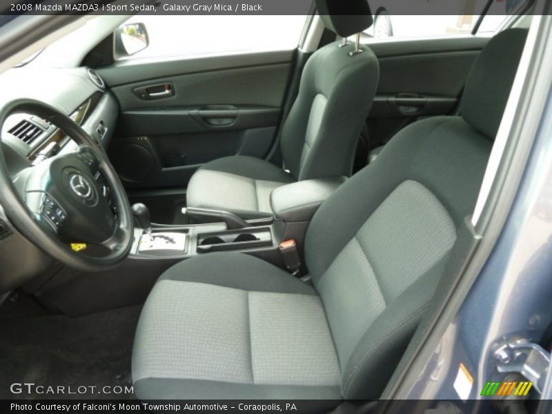 Galaxy Gray Mica / Black 2008 Mazda MAZDA3 i Sport Sedan