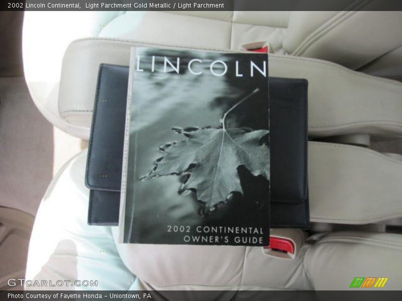 Light Parchment Gold Metallic / Light Parchment 2002 Lincoln Continental