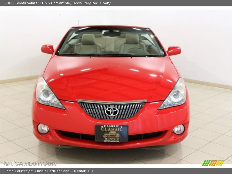 Absolutely Red / Ivory 2006 Toyota Solara SLE V6 Convertible