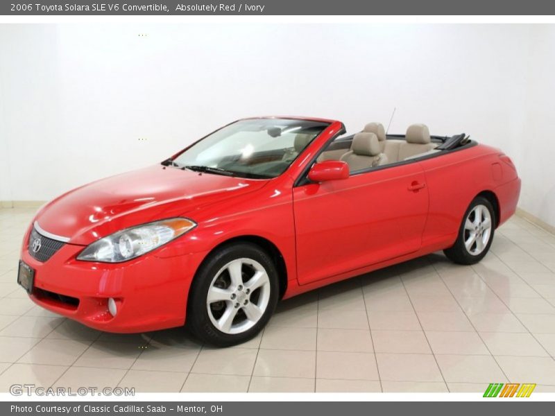 Absolutely Red / Ivory 2006 Toyota Solara SLE V6 Convertible