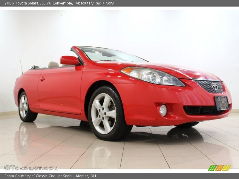 Absolutely Red / Ivory 2006 Toyota Solara SLE V6 Convertible