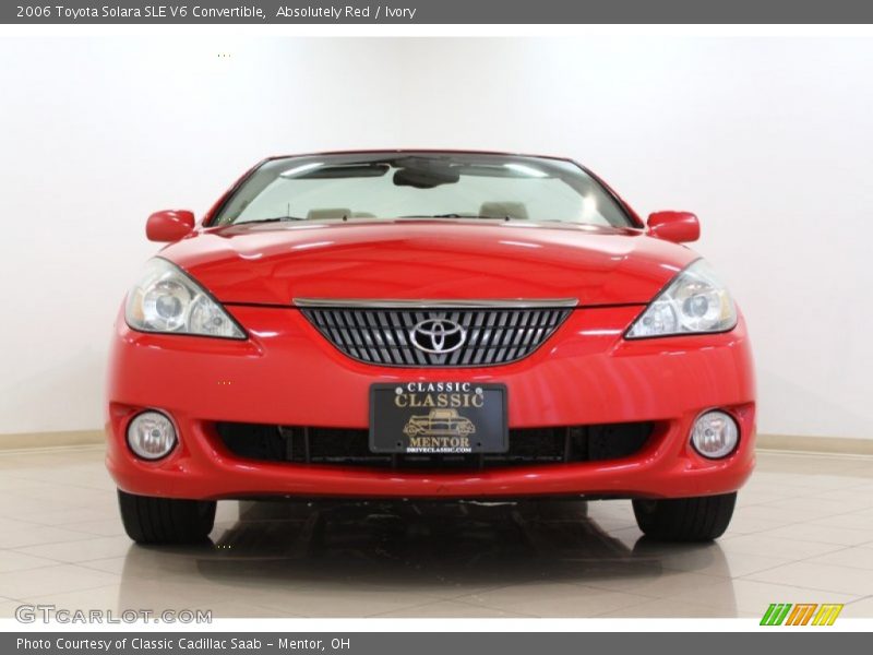 Absolutely Red / Ivory 2006 Toyota Solara SLE V6 Convertible