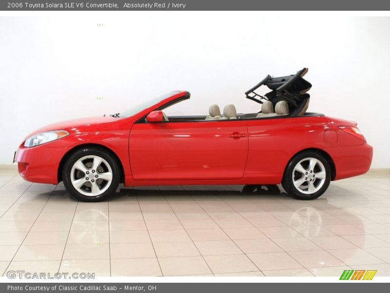 Absolutely Red / Ivory 2006 Toyota Solara SLE V6 Convertible