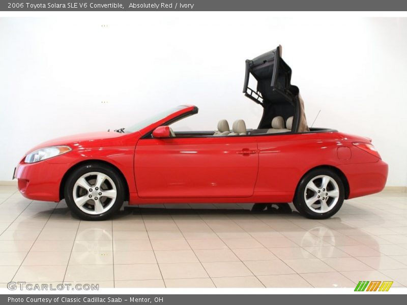 Absolutely Red / Ivory 2006 Toyota Solara SLE V6 Convertible