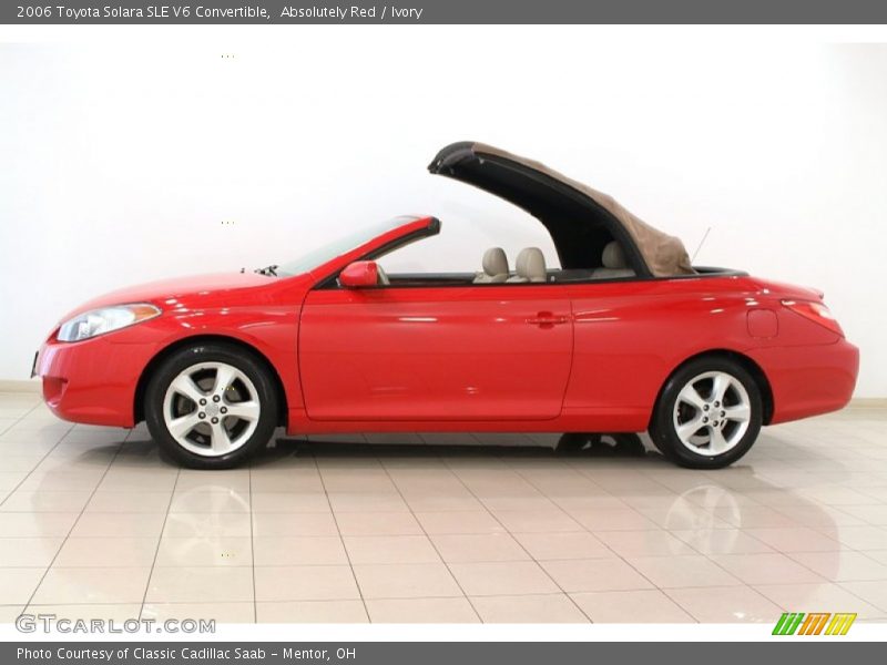 Absolutely Red / Ivory 2006 Toyota Solara SLE V6 Convertible