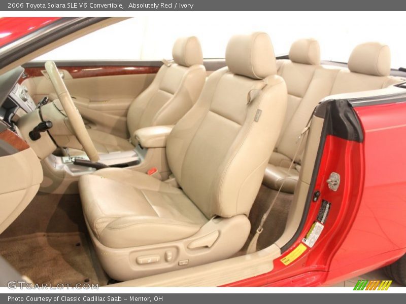 Front Seat of 2006 Solara SLE V6 Convertible