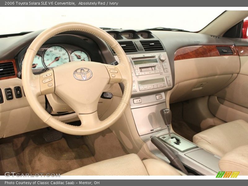 Dashboard of 2006 Solara SLE V6 Convertible