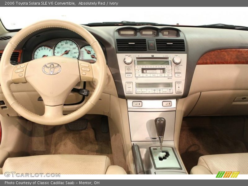 Dashboard of 2006 Solara SLE V6 Convertible