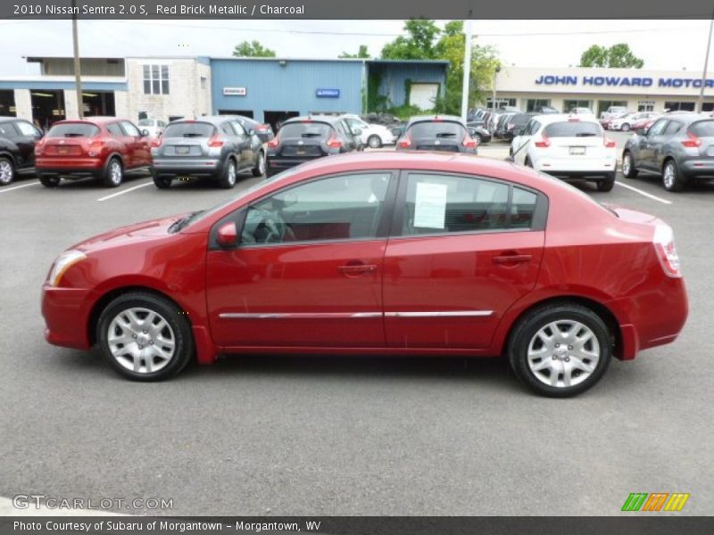 Red Brick Metallic / Charcoal 2010 Nissan Sentra 2.0 S
