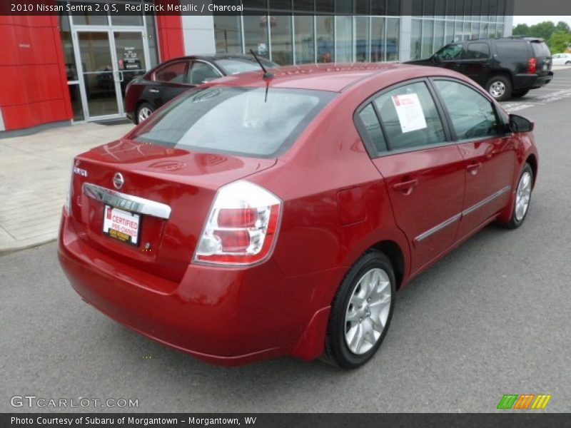 Red Brick Metallic / Charcoal 2010 Nissan Sentra 2.0 S
