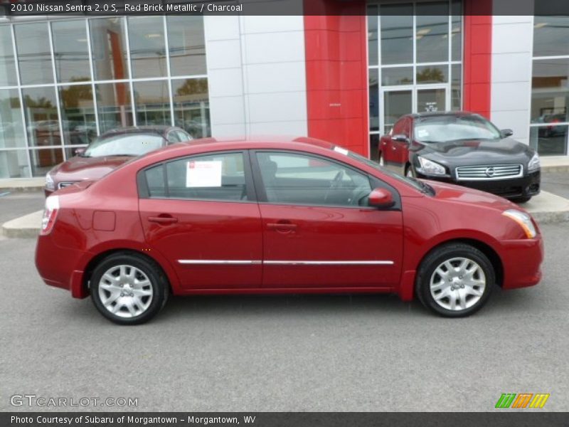 Red Brick Metallic / Charcoal 2010 Nissan Sentra 2.0 S