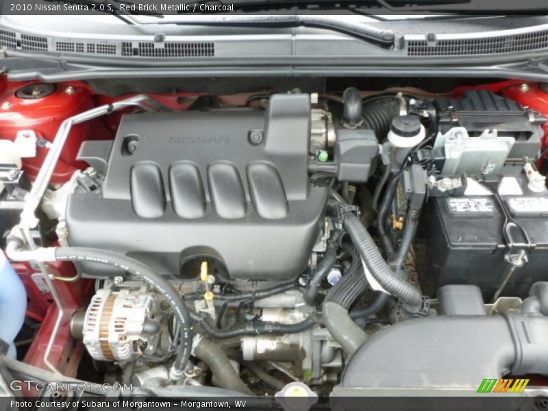 Red Brick Metallic / Charcoal 2010 Nissan Sentra 2.0 S