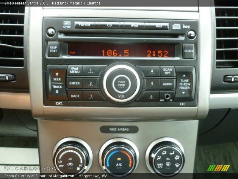Red Brick Metallic / Charcoal 2010 Nissan Sentra 2.0 S