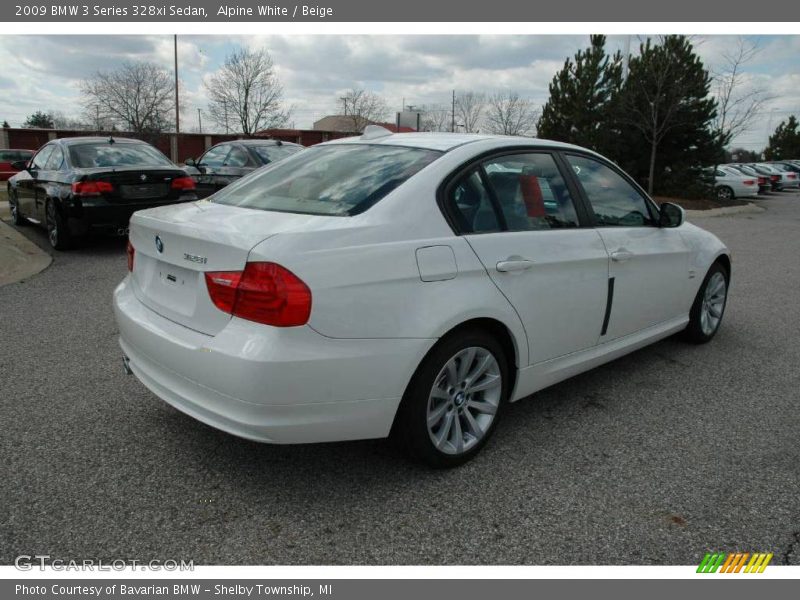 Alpine White / Beige 2009 BMW 3 Series 328xi Sedan