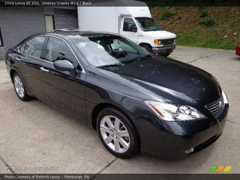 Smokey Granite Mica / Black 2009 Lexus ES 350
