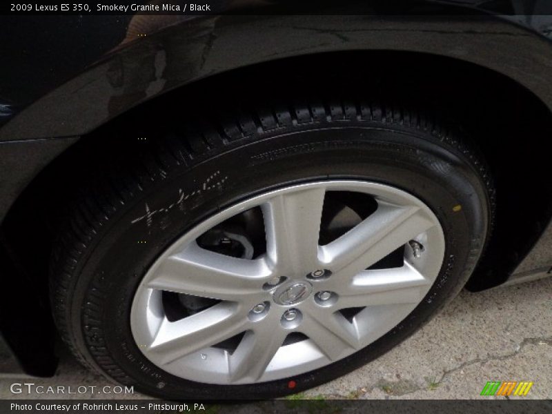 Smokey Granite Mica / Black 2009 Lexus ES 350