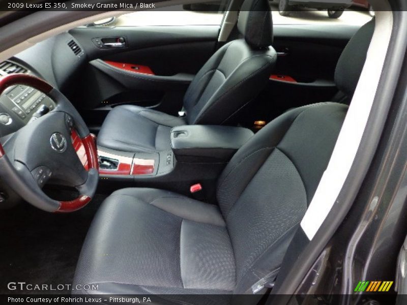 Smokey Granite Mica / Black 2009 Lexus ES 350