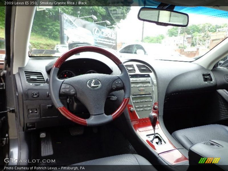 Smokey Granite Mica / Black 2009 Lexus ES 350
