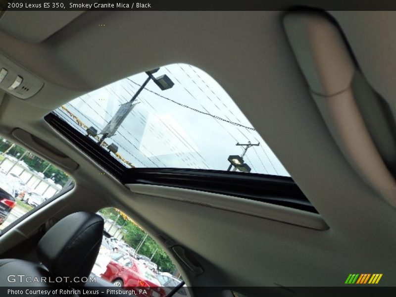 Smokey Granite Mica / Black 2009 Lexus ES 350