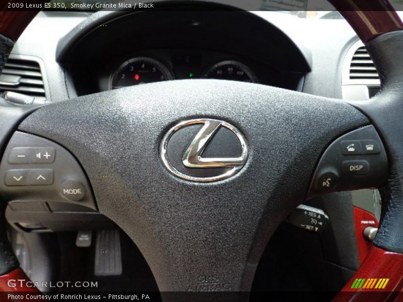 Smokey Granite Mica / Black 2009 Lexus ES 350