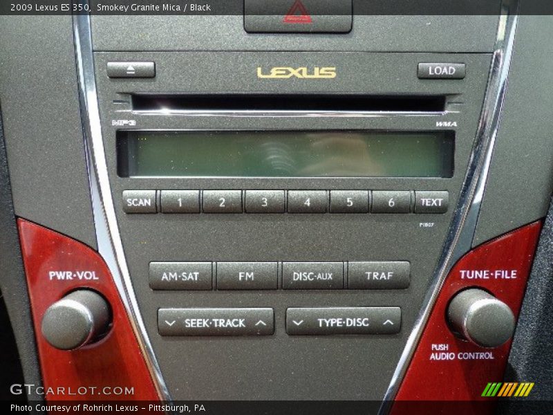 Smokey Granite Mica / Black 2009 Lexus ES 350