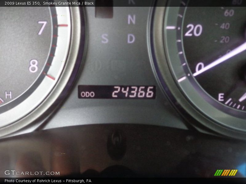 Smokey Granite Mica / Black 2009 Lexus ES 350