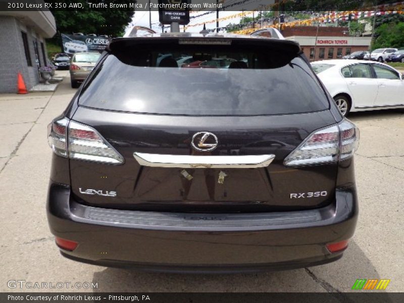 Truffle Brown Mica / Parchment/Brown Walnut 2010 Lexus RX 350 AWD
