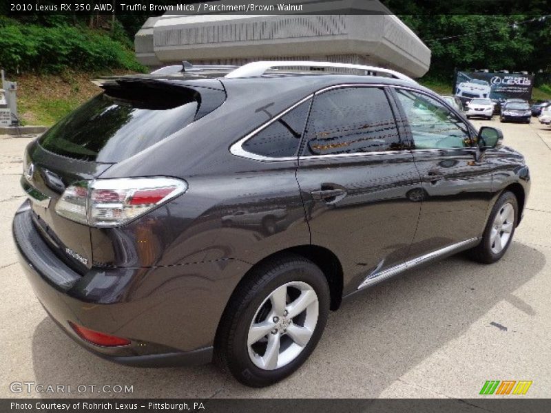 Truffle Brown Mica / Parchment/Brown Walnut 2010 Lexus RX 350 AWD