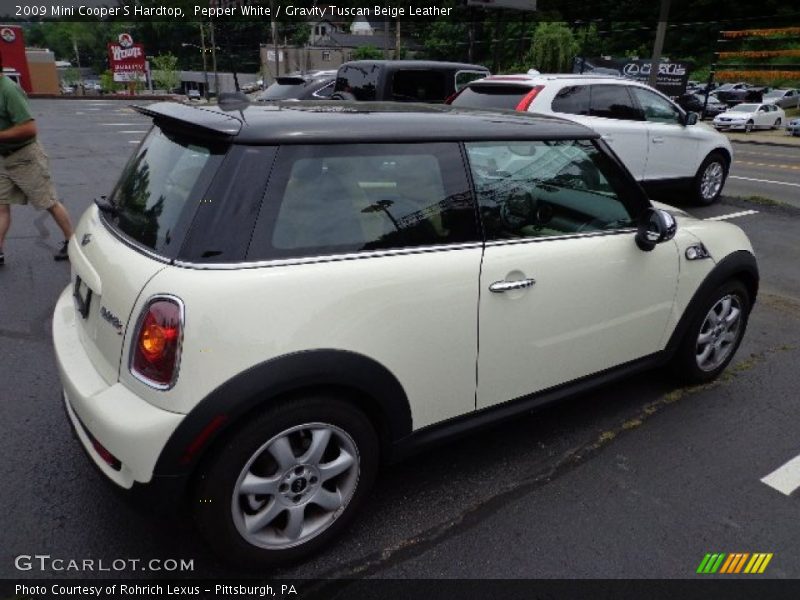 Pepper White / Gravity Tuscan Beige Leather 2009 Mini Cooper S Hardtop