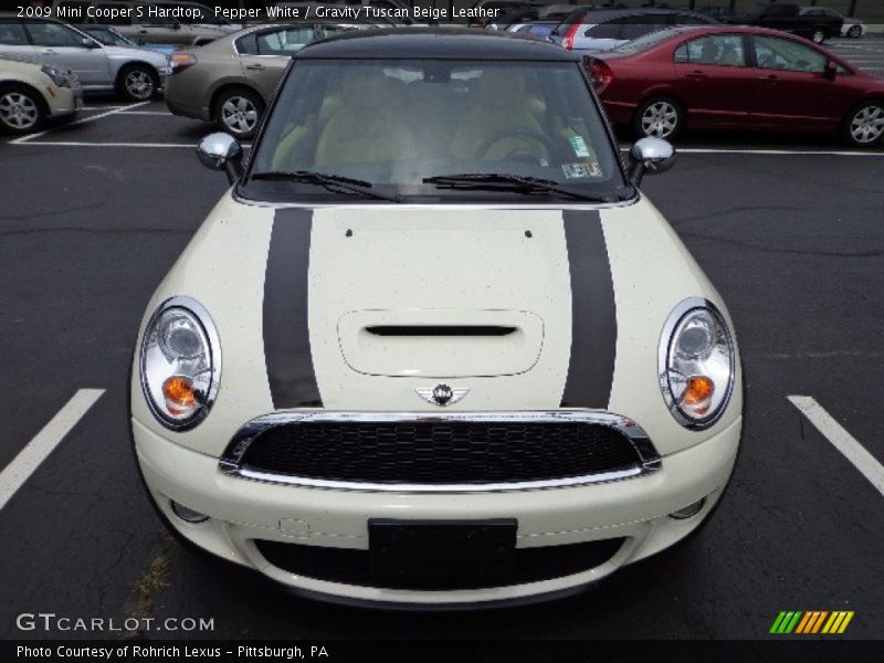 Pepper White / Gravity Tuscan Beige Leather 2009 Mini Cooper S Hardtop