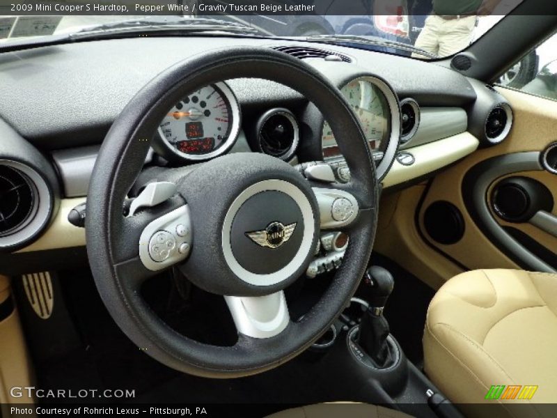 Pepper White / Gravity Tuscan Beige Leather 2009 Mini Cooper S Hardtop