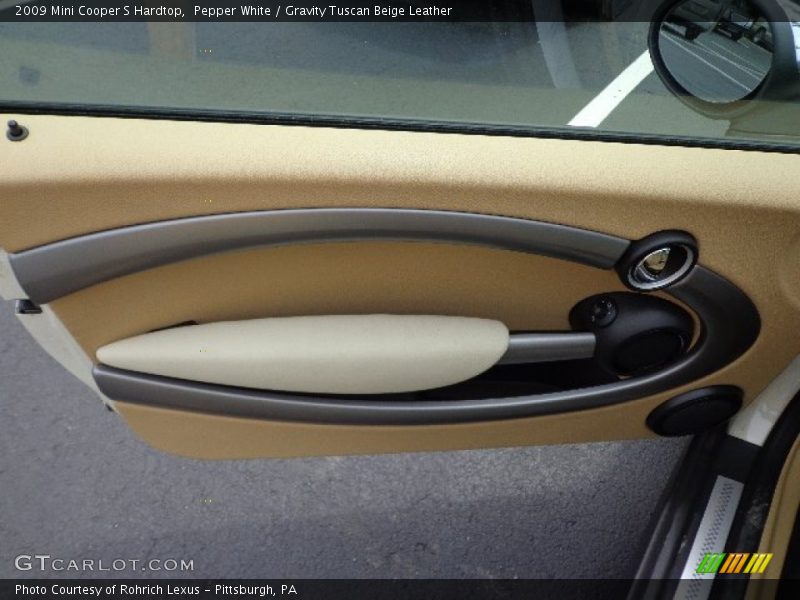 Pepper White / Gravity Tuscan Beige Leather 2009 Mini Cooper S Hardtop