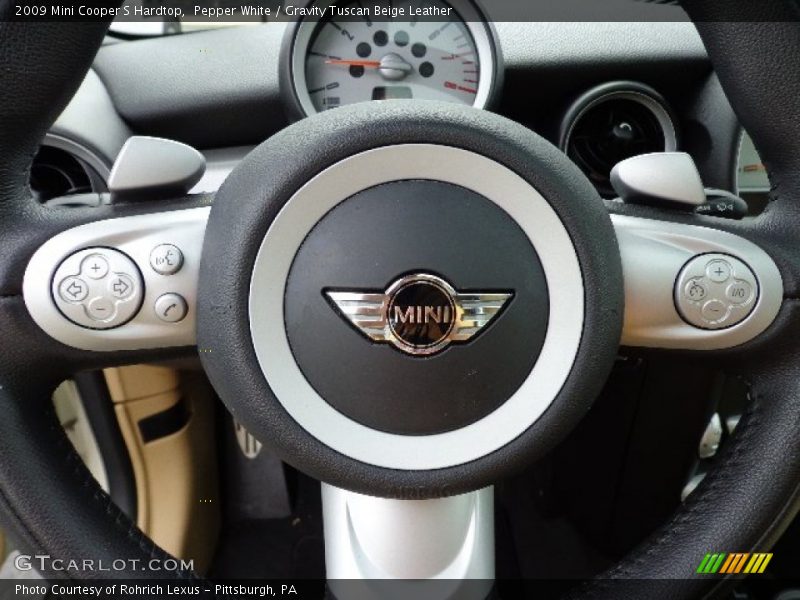 Pepper White / Gravity Tuscan Beige Leather 2009 Mini Cooper S Hardtop