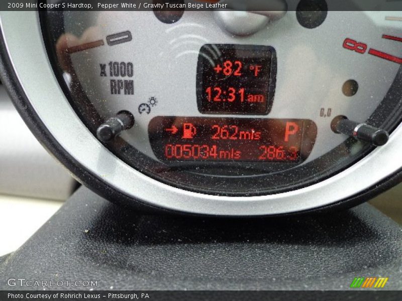 Pepper White / Gravity Tuscan Beige Leather 2009 Mini Cooper S Hardtop