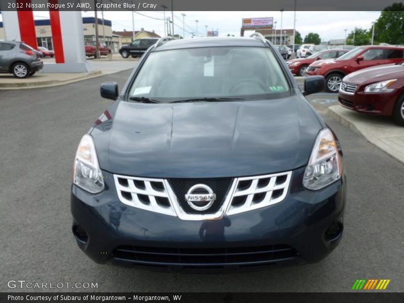 Graphite Blue / Gray 2012 Nissan Rogue SV AWD