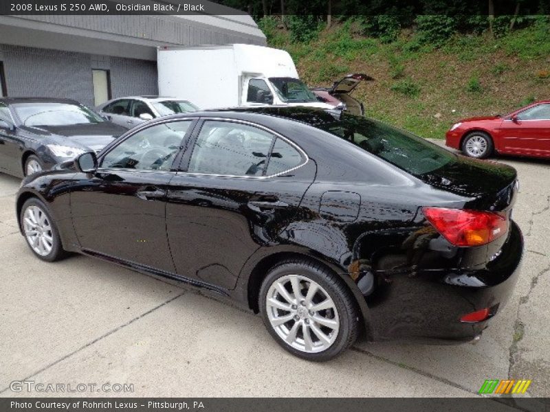Obsidian Black / Black 2008 Lexus IS 250 AWD