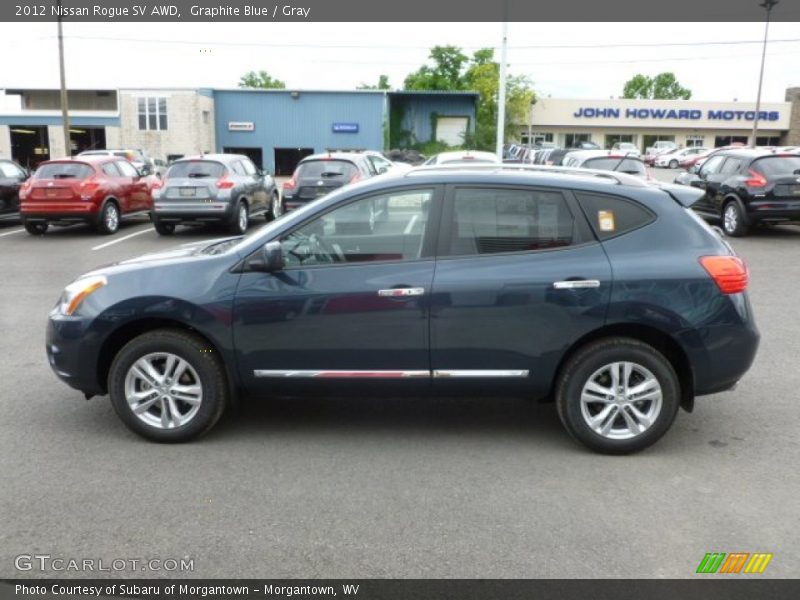 Graphite Blue / Gray 2012 Nissan Rogue SV AWD