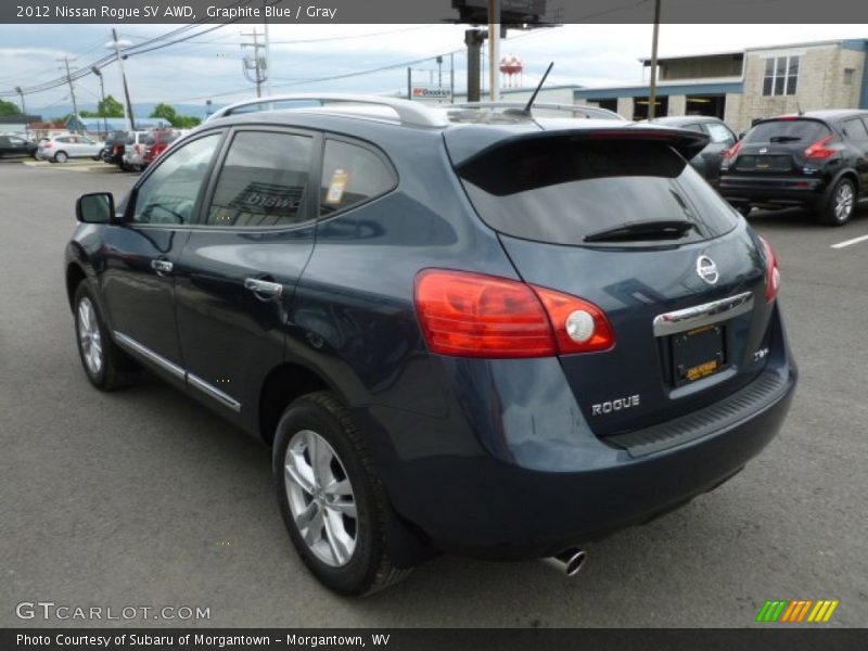 Graphite Blue / Gray 2012 Nissan Rogue SV AWD