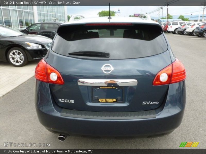 Graphite Blue / Gray 2012 Nissan Rogue SV AWD