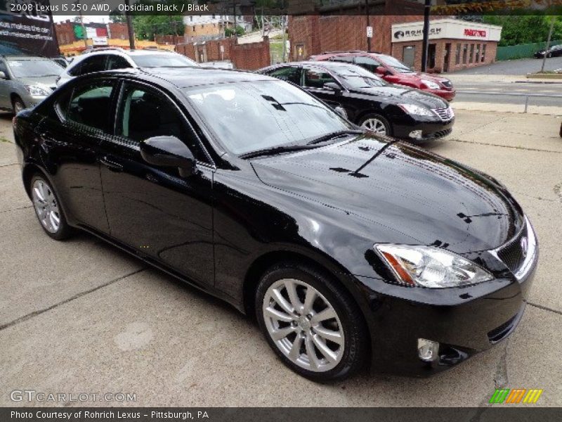 Obsidian Black / Black 2008 Lexus IS 250 AWD