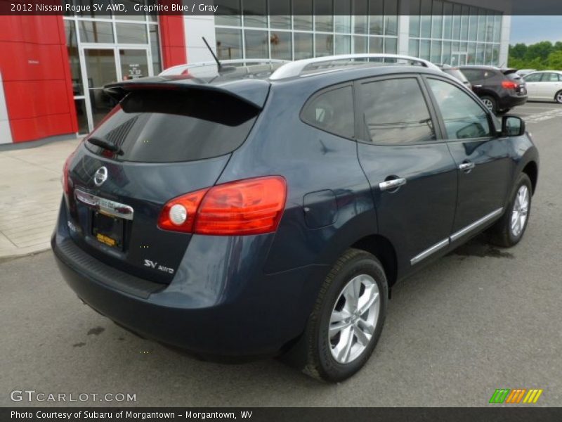 Graphite Blue / Gray 2012 Nissan Rogue SV AWD