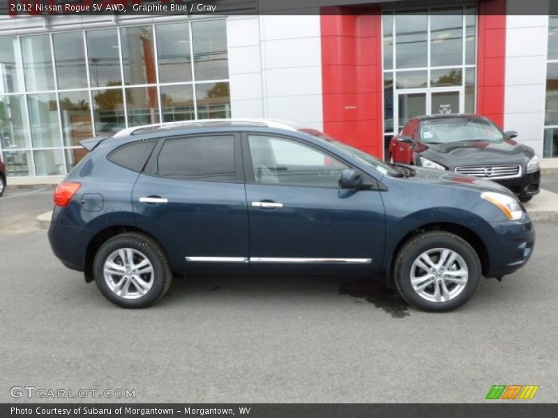 Graphite Blue / Gray 2012 Nissan Rogue SV AWD