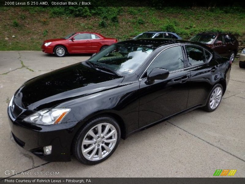 Obsidian Black / Black 2008 Lexus IS 250 AWD